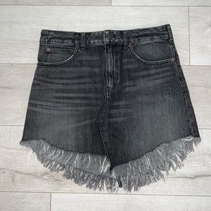 We The Free Black Jean Skirt